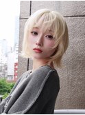 ボブショート顔周りレイヤーおくれ毛ウルフカット_F70840