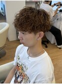 【波巻きプードルパーマ】海外風刈り上げマッシュスパイラル