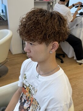 ビカム 名駅(become) 【波巻きプードルパーマ】海外風刈り上げマッシュスパイラル