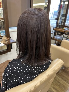 ジッピー ヘアーコレクション メテオ髪質改善トリートメントカラー　外はねボブ新色ベージュ