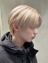 ロンドオム 池袋(Lond Homme)&nbsp;men's/メンズ/メンズカット/ブリーチ/センターパート/池袋