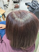 パラッチ 西宮店(Palacchi)&nbsp;白髪比率50％☆白髪染めでも落ち着いた明るさのレッド×ボブ