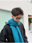 スパイキーショートピンパーマ短髪ツイストスパイラルパーマ