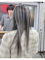 ヴェルム ヘア デザイン(Velum.HAIR DESIGN)&nbsp;アンブレラカラー×ルーツカラー　バレイヤージュ風ハイライト