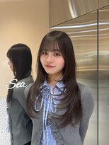 シー バイ ロンド 新宿(Sea by Lond)&nbsp;セミハッシユカット×グレージュ