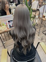 ルーナヘアー(LUNA hair)&nbsp;ハイトーンシルバー/ダブルカラー/ブリーチリタッチ/ハイトーン