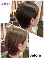 ルアンジュ(Le ange)&nbsp;ショートボブスタイル【髪補修×高保湿☆ヘアカラー】