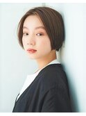 ＜MONET＞シャープな質感のミニボブ＊