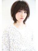 ふんわりミディアムスタイル