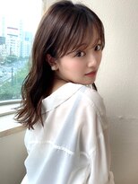 AFLOAT《矢田菜津紀》表参道/レイヤーくびれ◎ピンクブラウン