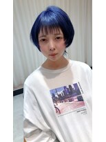 ネイロ 錦糸町(NeiRo)&nbsp;エアリーミディショートパーマ黒髪カタログホワイトアッシュ