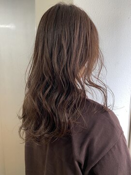 アイコン 博多(ICON.) ブリーチ無しカラー　ラベンダーベージュ　くすみベージュ　暗髪