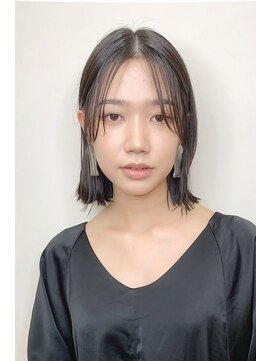 オブヘアーギンザ(Of HAIR GINZA) 大人かわいいシースルーバング×切りぱなしボブ