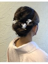 ミックスカール(Mixcurl) 和装華やかアップスタイル