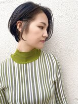 センスヘア(SENSE Hair) グレージュイヤリングカラー☆ショートボブ
