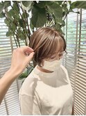 大人かわいいハイライトカラー脱白髪染め白髪活かし武蔵小杉