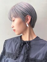 アルバム 銀座(ALBUM GINZA)&nbsp;シルバーショート_くびれヘアツートンカラー_ba387962