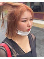 ロジッタ(ROJITHA)&nbsp;【ROJITHA表参道原宿】オレンジカラー×艶ボブ