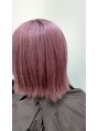 アグ ヘアー シェール JR高槻駅前店(Agu hair cher) ブリーチ二回でピンクバイオレットを作りました。