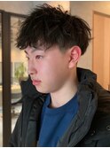 ツーブロック メンズショート 眉カット 好印象 爽やか