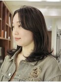 ◆ミディアムレイヤー/レイヤーカット/銀座/顔周りレイヤー