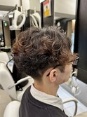 スパイラルパーマセンターパート