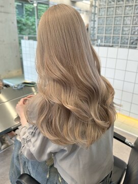 サンクプロジェクト(cinq PROJECT) ダブルカラーハイトーンカラーベージュカラー韓国風レイヤーボブ