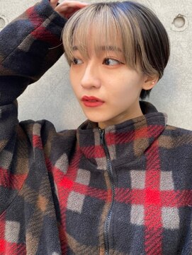 アレンヘアー 郡山開成店(ALLEN hair) フェザーバング×ハンサムショートカット