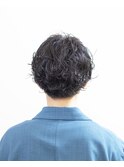 ハンサムショート/刈り上げ/パーマ/センターパート/豊橋/田原