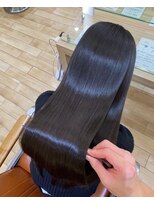 オリーブスバイネオリーブ(Olive's by neolive)&nbsp;ボブルフ_ネビージュ_小顔_ワンレン_黒髪_白髪ぼかし_前髪