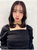 イメチェン/似合わせカット/フルバング/レッドブラウン/中野