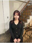 ハーフアップお団子