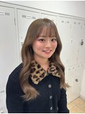 ブリーチなしダブルカラーでミルクティーベージュ