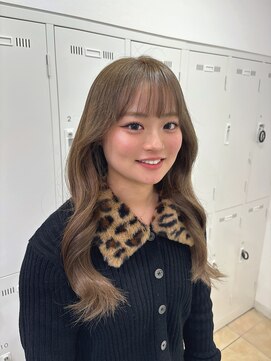 アッシュ 下北沢店(Ash) ブリーチなしダブルカラーでミルクティーベージュ