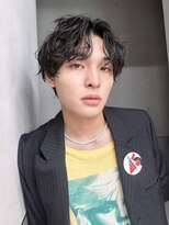 アルバム 渋谷パルコ(ALBUM) ブルーブラックスペインカールニュアンスパーマ_F50410