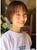 ナチュラルショート/小顔ショート/丸みショート/似合わせ