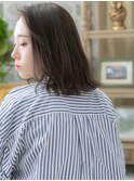 ★アシンメトリーくびれヘア切りっぱなしボブディ20代30代★1