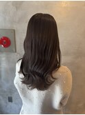 チョコレート ブラウンアッシュカラー イルミナカラー 髪質改善
