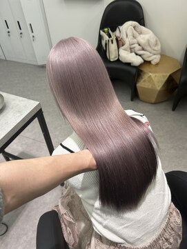 ペレ 渋谷(PELE) ホワイトグレージュ/デジタルパーマ/チェリーブラウン/渋谷