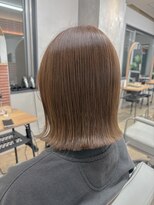 モコヘアーフロール(MOCO hair flor)&nbsp;長めぱつっとボブ☆明るめグレージュで抜け感