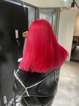 セレーネヘアー オオサカ 心斎橋店(Selene hair OSAKA) レッドカラー