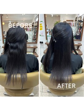 髪質改善ストレートメニューの最高峰「シルキーエステ」