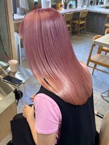 サンクプロジェクト(cinq PROJECT)&nbsp;ミルクティーピンクグレーベージュブラウンミディアムレイヤー