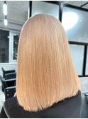 渋谷 ハイトーン ベージュ ブリーチ 学割