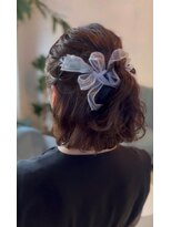 ルネシミズ(Rune shimizu)&nbsp;ハーフアップ/ボブヘアアレンジ