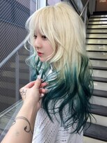 イル 天神大名店(ill)&nbsp;【ill】抜きっぱなしブロンド × 裾カラー