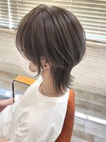 ネオリーブサイン 大森店(Neolive sign)&nbsp;8トーンアッシュ系の赤みを抑えたレイヤーウルフ
