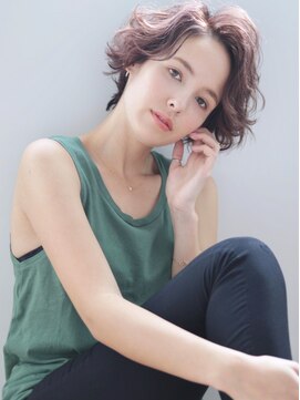 ライフ 湘南台(Life) ランダムウェーブとかきあげで造る大人ショートボブ♪