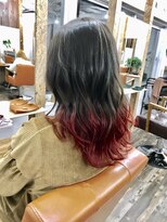 リリー シブヤ(Lilly shibuya)&nbsp;【Lilly渋谷】#アッシュ #レッド #グラデーション