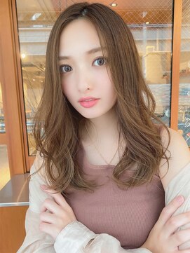 ルービック 梅田茶屋町(Rubik) グレージュ/デジパ/抜け感ヘア/ロングヘア